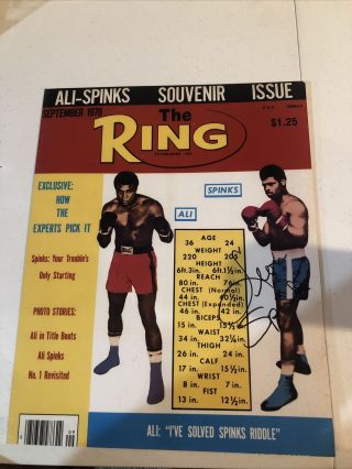 Leon Spinks Signed Autograph 11x14 Photo Picture Boxing Champ Ring Ali