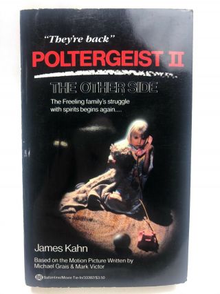 Poltergeist 2 The Other Side James Kahn Ballantine Movie Tie In 1st Printing