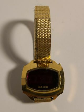 Vintage Bulova Computron N6 Led Wristwatch