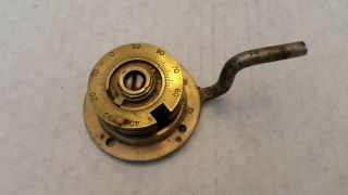 Vintage Brass Safe Dial W/ Handle