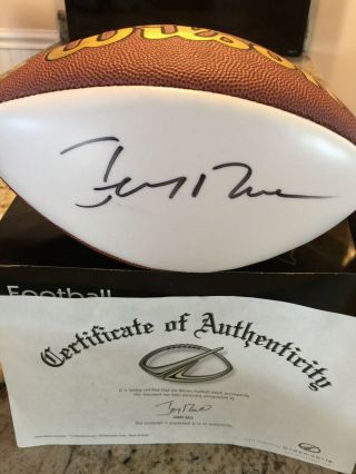 Jerry Rice Signed Wilson Football - W/coa From Oldsmobile Promotion