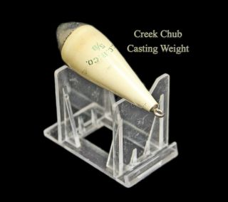Vintage Creek Chub Fishing Lure Bait Co.  5/8 Oz.  Casting Weight C.  C.  B.