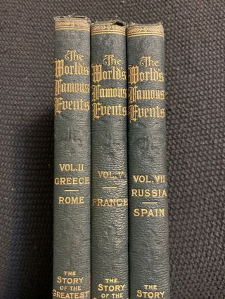 The World’s Famous Events Stories Of The Greatest Nations Vol.  2,  5 And 7