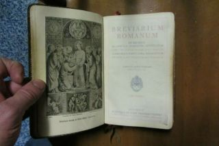 Breviarium Romanum 1936 Catholic Ratisbona Pustet pre Vatican II Latin oop Verna 3
