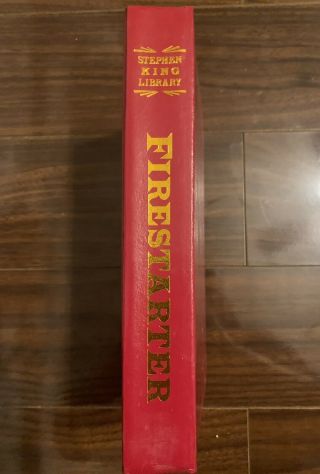 Firestarter,  Stephen King,  Red Leather Library Edition,  Rare