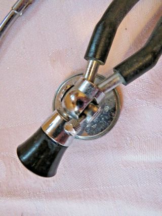 Vintage Biaural Stethoscope MEDICS INSTRUMENT CORP B ' KLYN N.  Y.  USA 2