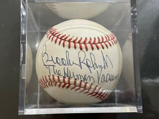 Brooks Robinson Baltimore Orioles Autograph Baseball The Human Vacuum