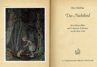Altes Kinderbuch Das Nachtkind Märchen illustriert von Ilse Wenz Vietor 1944 2