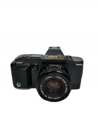 Canon T - 70 35mm Slr Film Camera W Fd 50mm 1:1.  8 Lens Jmdc Jcii43 Japan Vintage