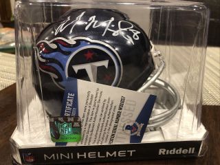 Marcus Mariota 8 - Autographed Mini Helmet - Tennessee Titans - Beckett