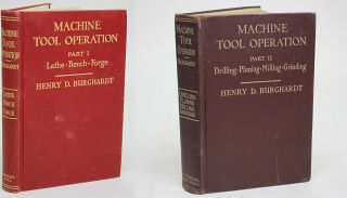 Machine Tool Operation Part I & Ii Burghardt Lathe,  Bench,  Drilling,  Milling,  Etc