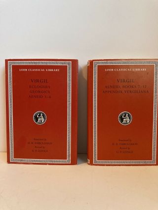 2 Loeb Classical Library Books - Virgil 1 - 6 And 7 - 12.  Hcdj - Unread Exc