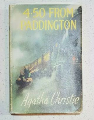 4.  50 From Paddington By Agatha Christie - Hardcover Book,  1959 1st Ed Book Club