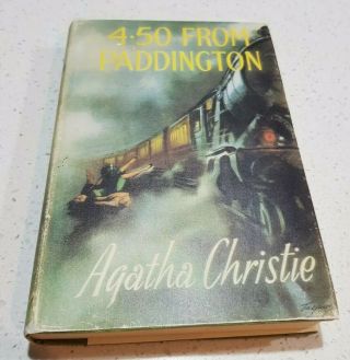 4.  50 From Paddington by Agatha Christie - Hardcover Book,  1959 1st Ed Book Club 2