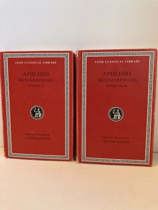 2 Loeb Classical Library Books - Apuleius 1 - 6 And 7 - 11.  Hcdj - Non Library - Exc Cond