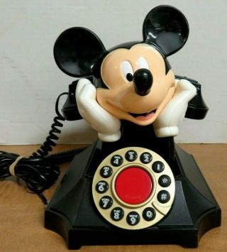 Vintage Disney Mickey Mouse At&t Desk Push Button Telephone