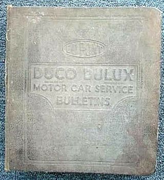 Vintage (1950`s Era) Dupont Duco - Dulux Motor Car Service Bulletins - Paint Chips