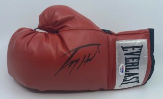 Larry Holmes Signed Everlast Boxing Glove Autographed Psa/dna Sticker Only