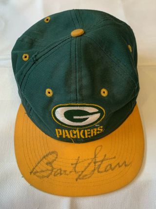 Authentic Signed Green Bay Packers Hat - Bart Starr