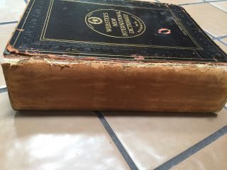 Vintage 1918 Webster ' s International Dictionary of the English Language 2