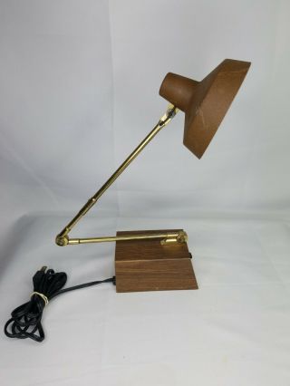 Vintage Tensor Desk - Book Lamp Reticulating 6500 30 Watts Made In Brooklyn Ny