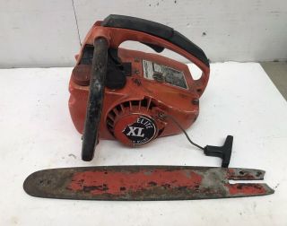 Vintage Homelite Xl Chainsaw Chain Saw W/ Bar Parts Repair Only Project