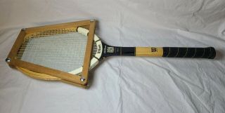 Vintage Wilson Wooden Tennis Raquet Jack Kramer Pro Rare Wood Antique