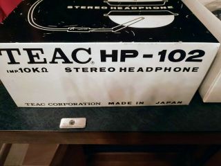 Vintage Teac Hp - 102 Stereo Headphones