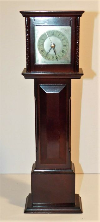 Vintage Bombay Company Mini Grandfather Mantle Clock 1991 13 " High