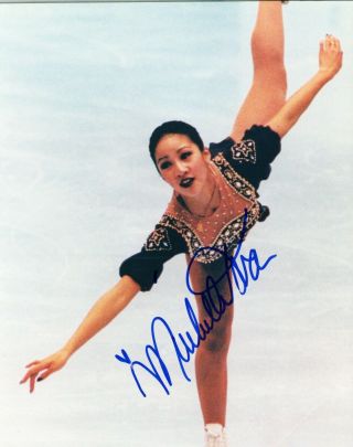 Michelle Kwan Olympic Silver Medalist Signed Autographed 8x10 Glossy Photo