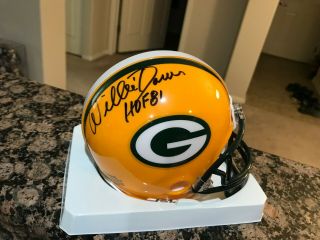 Willie Davis Signed Green Bay Packers Hall Of Fame Hof 1981 Nfl Mini Helmet
