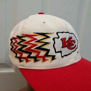 Vintage 90s Sports Specialties Kansas City Chiefs Shadow Snapback Hat Cap NFL 2