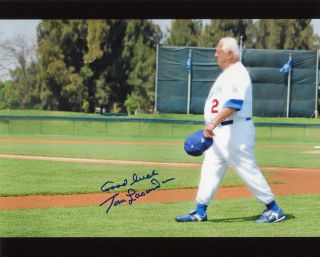 Tommy Tom Lasorda L.  A.  Dodgers Hof 97 Signed Auto Autograph 8x10 Photograph