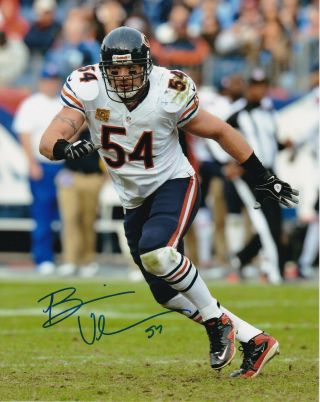 Brian Urlacher Signed Autograph 8x10 Photo Chicago Bears