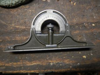 Vintage Lufkin Protractor Head For Combination Square Ruler Machinist Tool