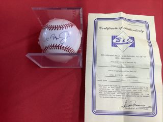 Cal Ripken Jr Autographed Baseball With