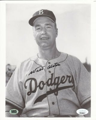 Hofer Walt Alston Autograph Signed Brooklyn Dodgers Image 8x10 Photo Jsa Cas
