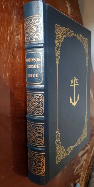 Robinson Crusoe By Daniel Defoe,  Easton Press,  100 Greatest Books,  Leather,