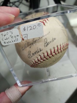 1960s Signature Baseball Chicago Cubs Ernie Banks And More Signatures