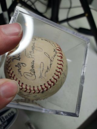 1960s Signature Baseball Chicago Cubs Ernie Banks and more signatures 2