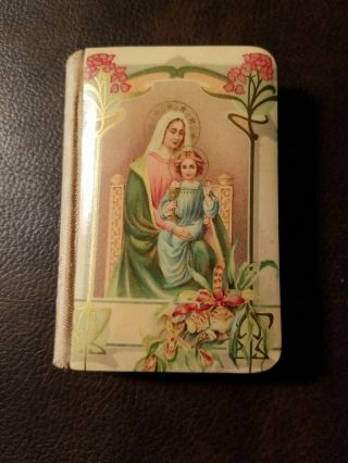 Vintage 1925 Little Key Of Heaven Catholic Children Prayer Book