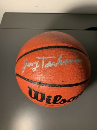 Jerry Tarkanian Hof Autographed Basketball Jsa Unlv/fresno See Photos