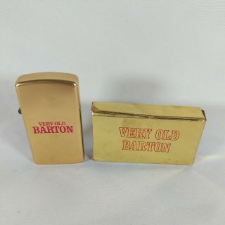Vintage Very Old Barton Kentucky Straight Bourbon Whiskey Lighter W/box Usa