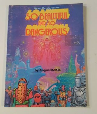 Heavy Metal So So Dangerous 1979 Tpb Graphic Novel Comic Book Vf Vtg