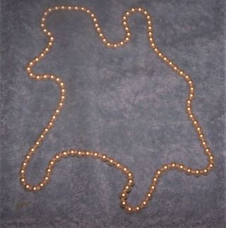 Vintage Mallorca Knotted Pearl Necklace - 28 " With Box