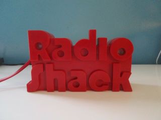 Vintage,  Red Radio Shack Advertising,  Portable Radio,  1979 Tandy Corporation,  Wo