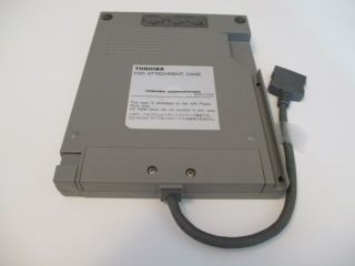 Vintage Toshiba FDD Attachment Case External 3.  5 Floppy Drive 2