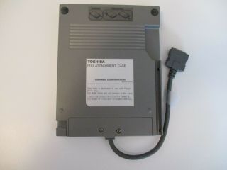 Vintage Toshiba FDD Attachment Case External 3.  5 Floppy Drive 3