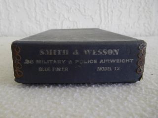 Vintage Smith & Wesson Model 12 Box for 2 