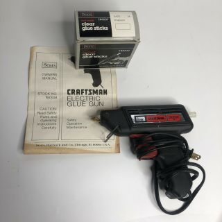Vintage Sears Craftsman Electric Glue Gun No.  80508 With Glue Sticks
